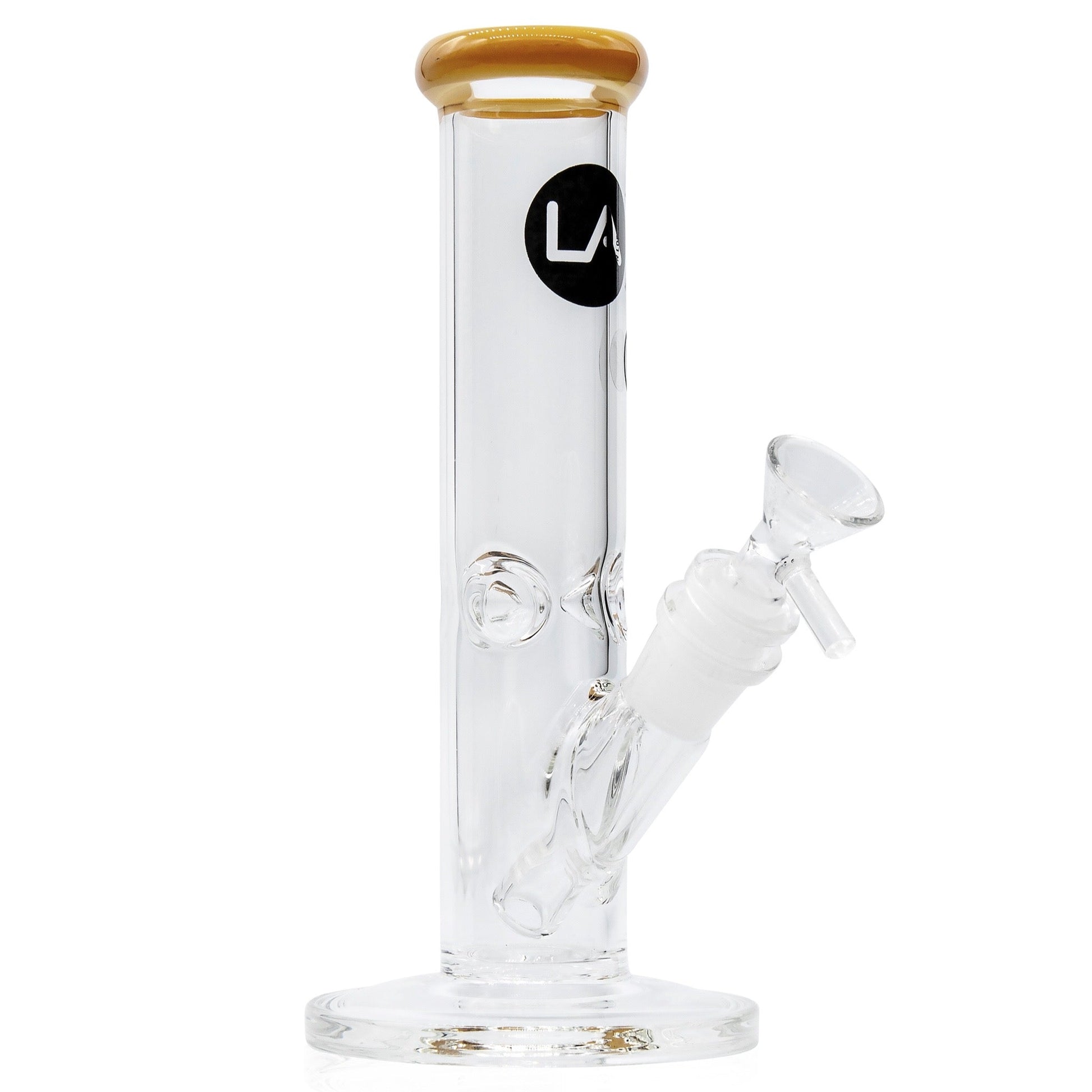 LA Pipes 8” Colored Straight Tube Bong by LA Pipes | Mission Dispensary