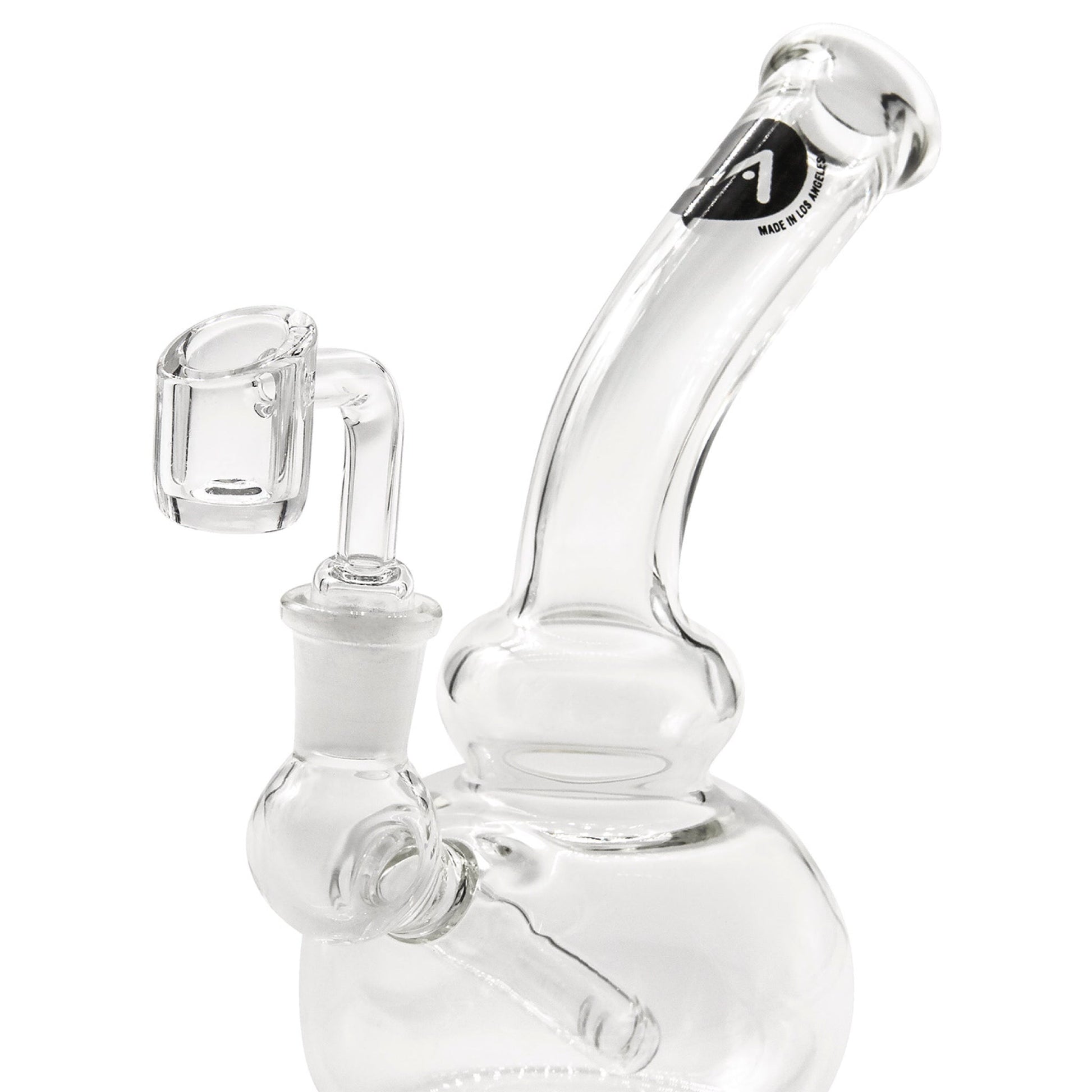 LA Pipes 8” Mini Bubble Beaker Dab Rig by LA Pipes | Mission Dispensary