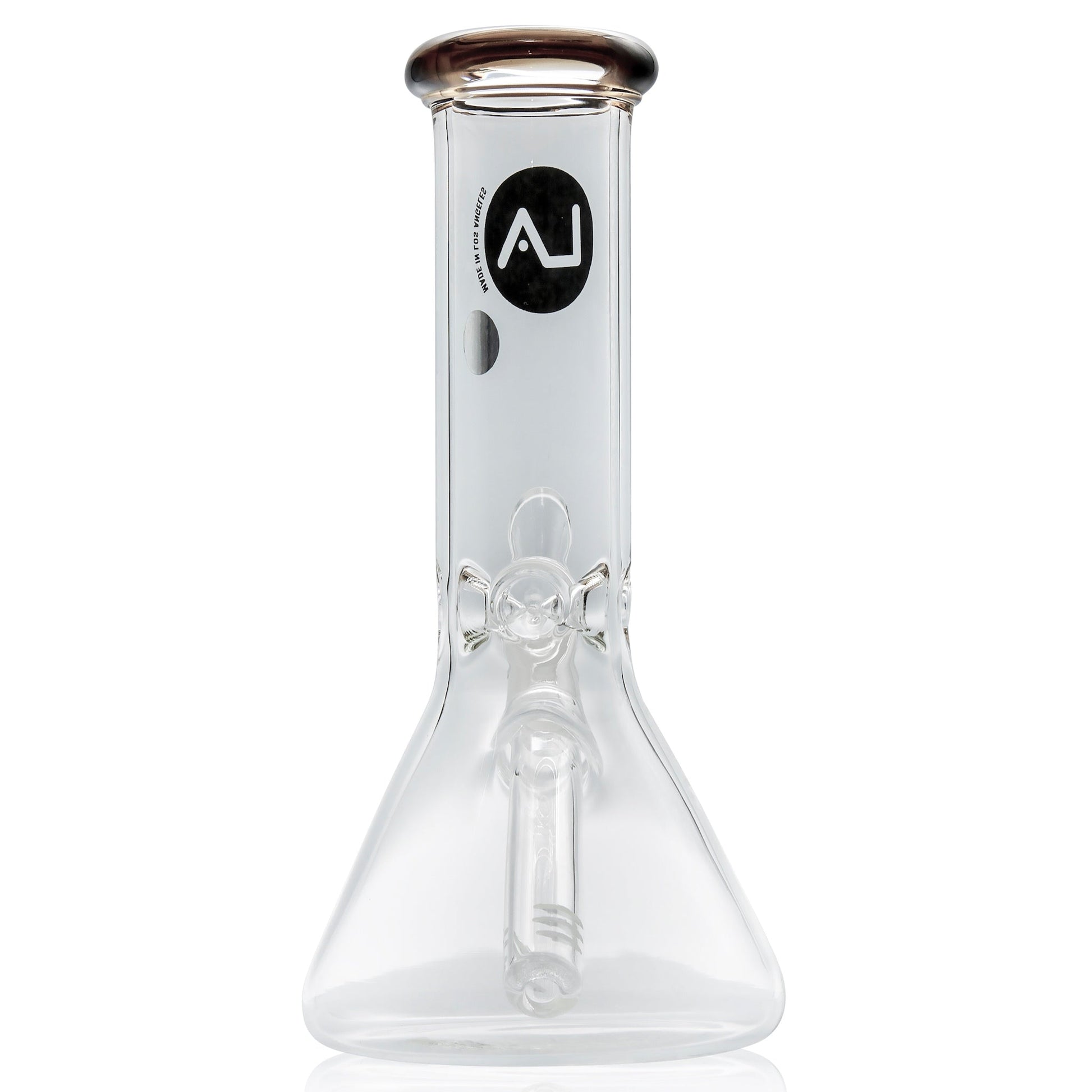 LA Pipes 8” Color Accented Mini Beaker Bong by LA Pipes | Mission Dispensary