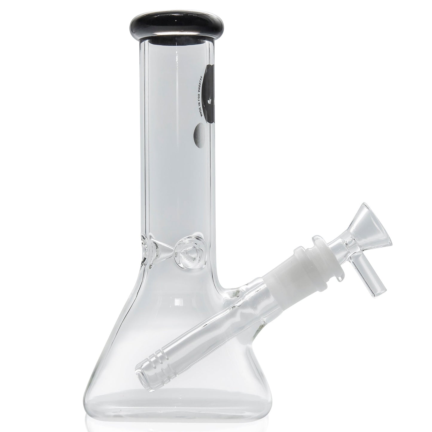 LA Pipes 8” Color Accented Mini Beaker Bong by LA Pipes | Mission Dispensary
