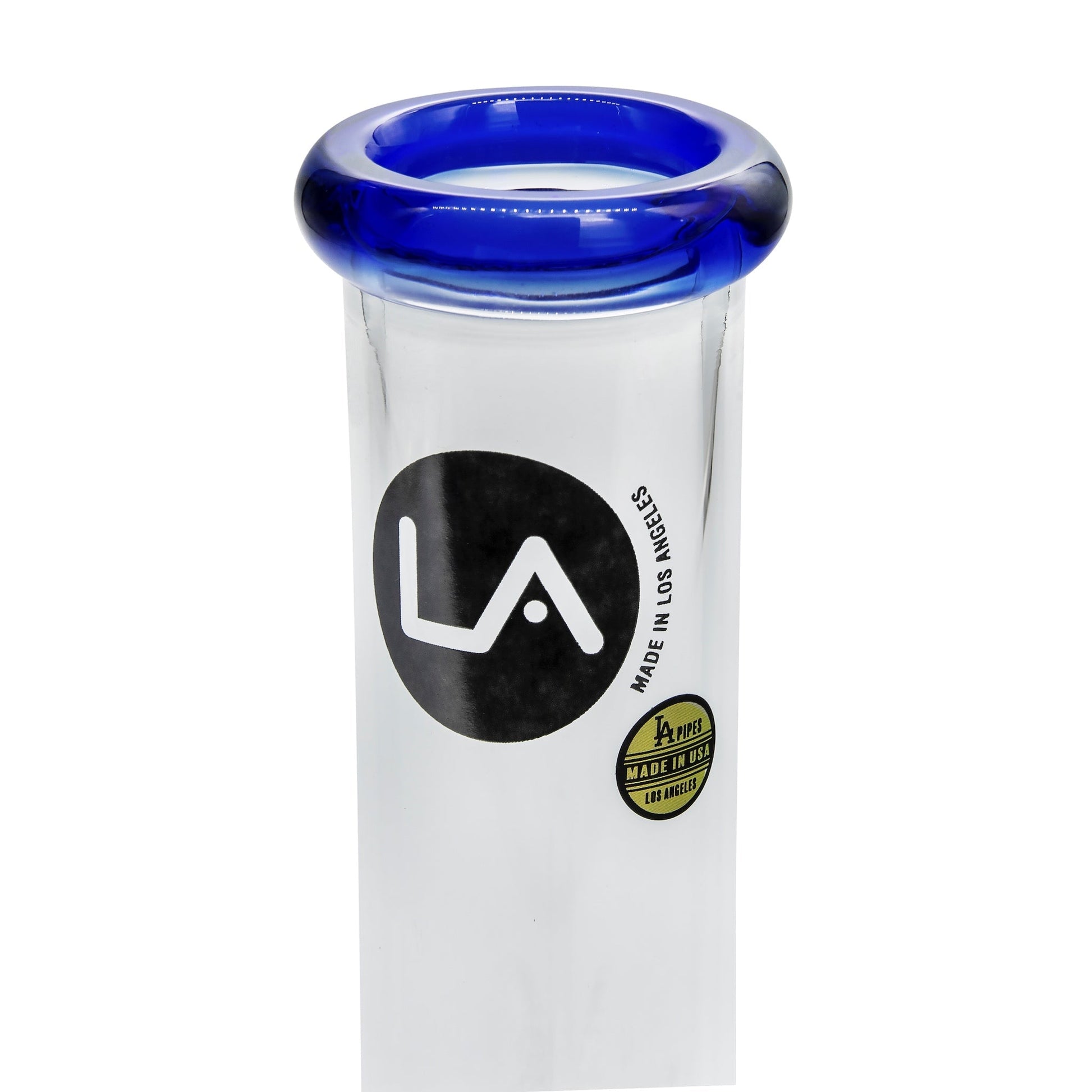 LA Pipes 8” Color Accented Mini Beaker Bong by LA Pipes | Mission Dispensary
