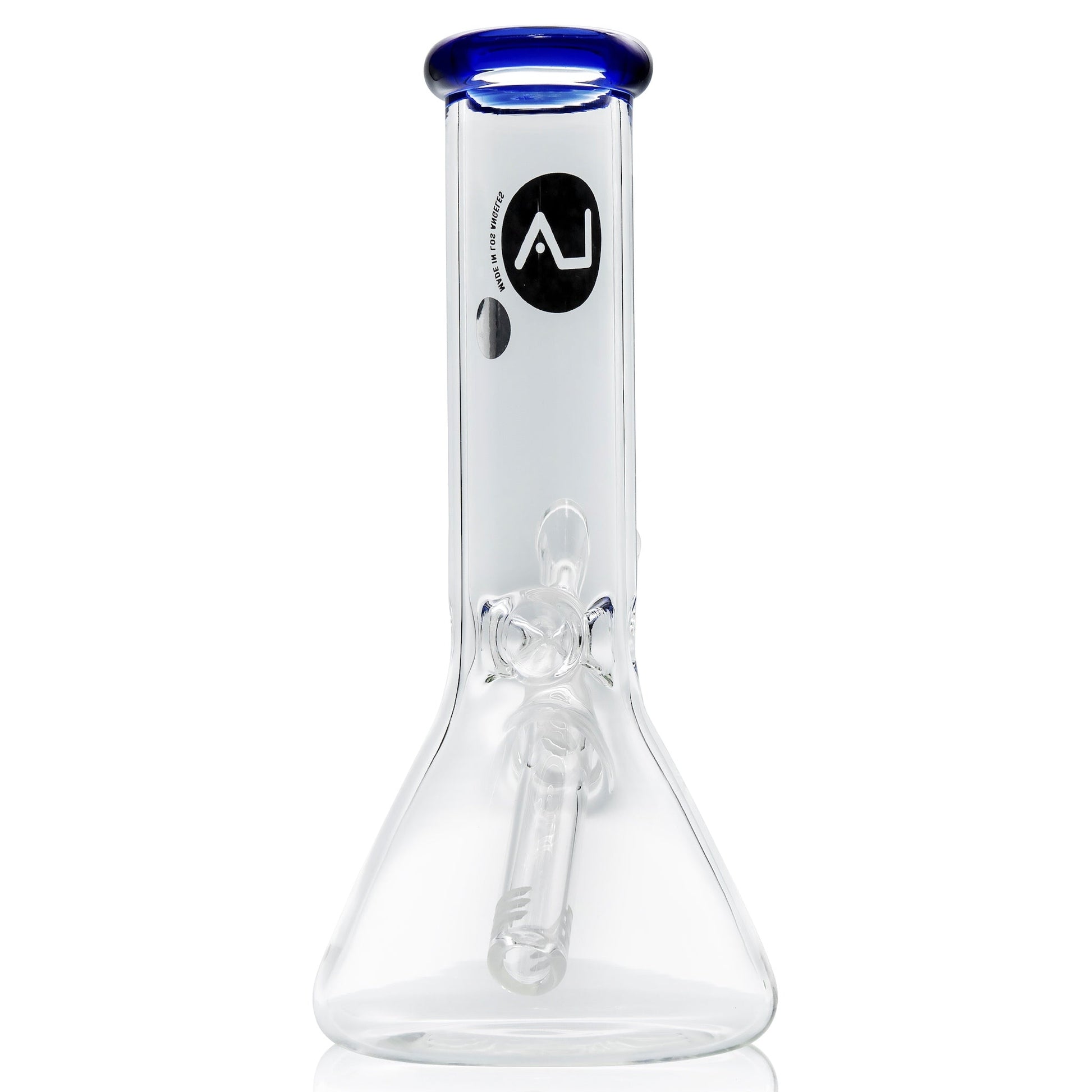 LA Pipes 8” Color Accented Mini Beaker Bong by LA Pipes | Mission Dispensary
