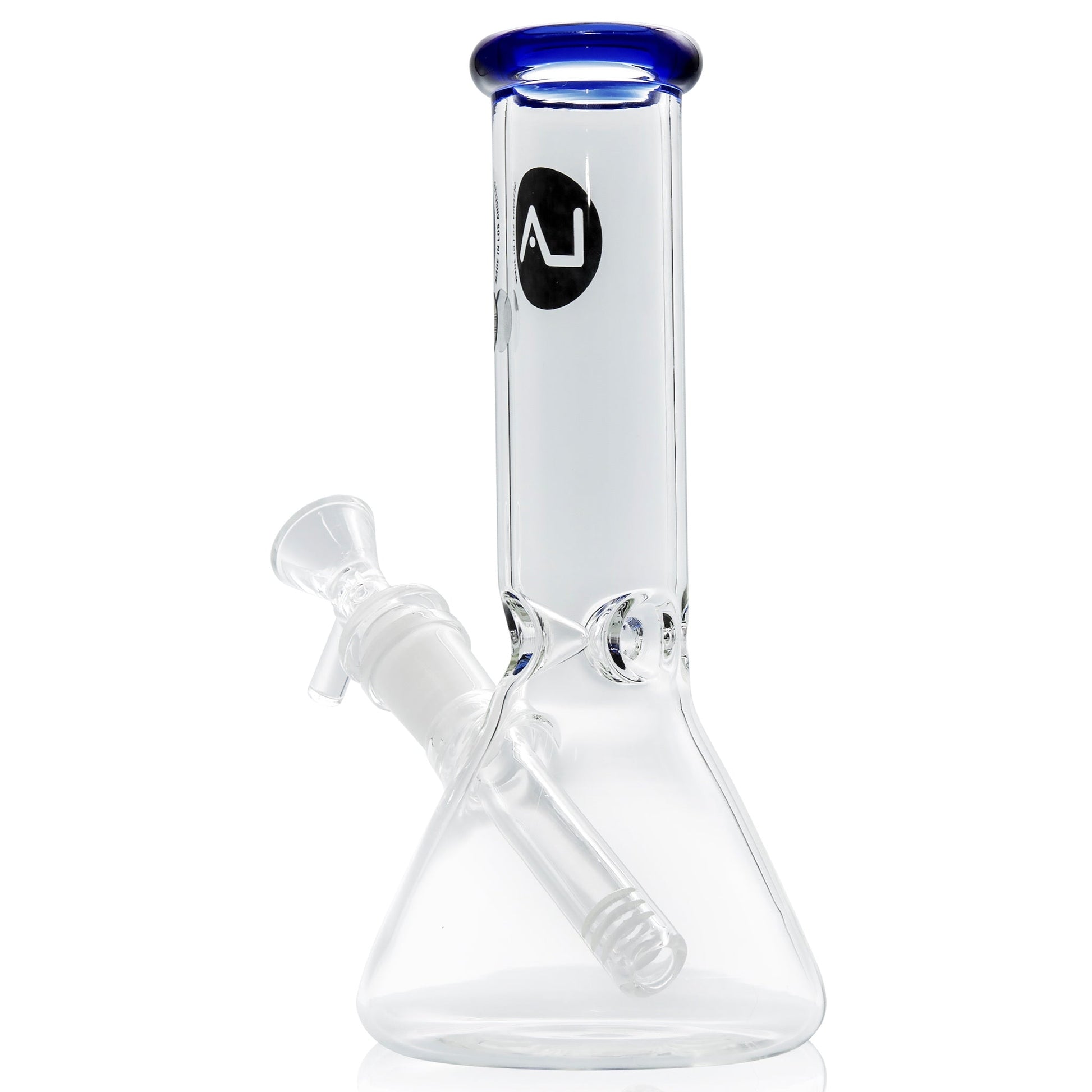 LA Pipes 8” Color Accented Mini Beaker Bong by LA Pipes | Mission Dispensary