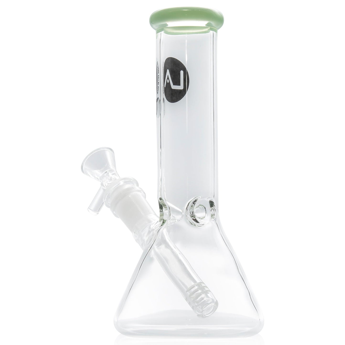 LA Pipes 8” Color Accented Mini Beaker Bong by LA Pipes | Mission Dispensary
