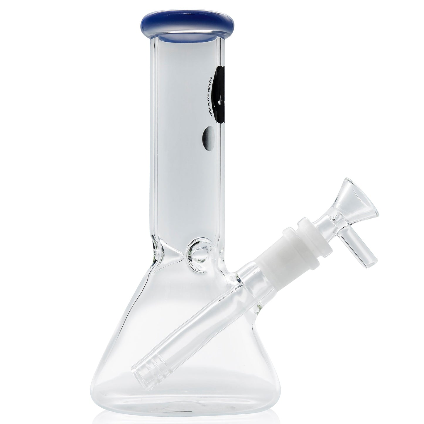 LA Pipes 8” Color Accented Mini Beaker Bong by LA Pipes | Mission Dispensary