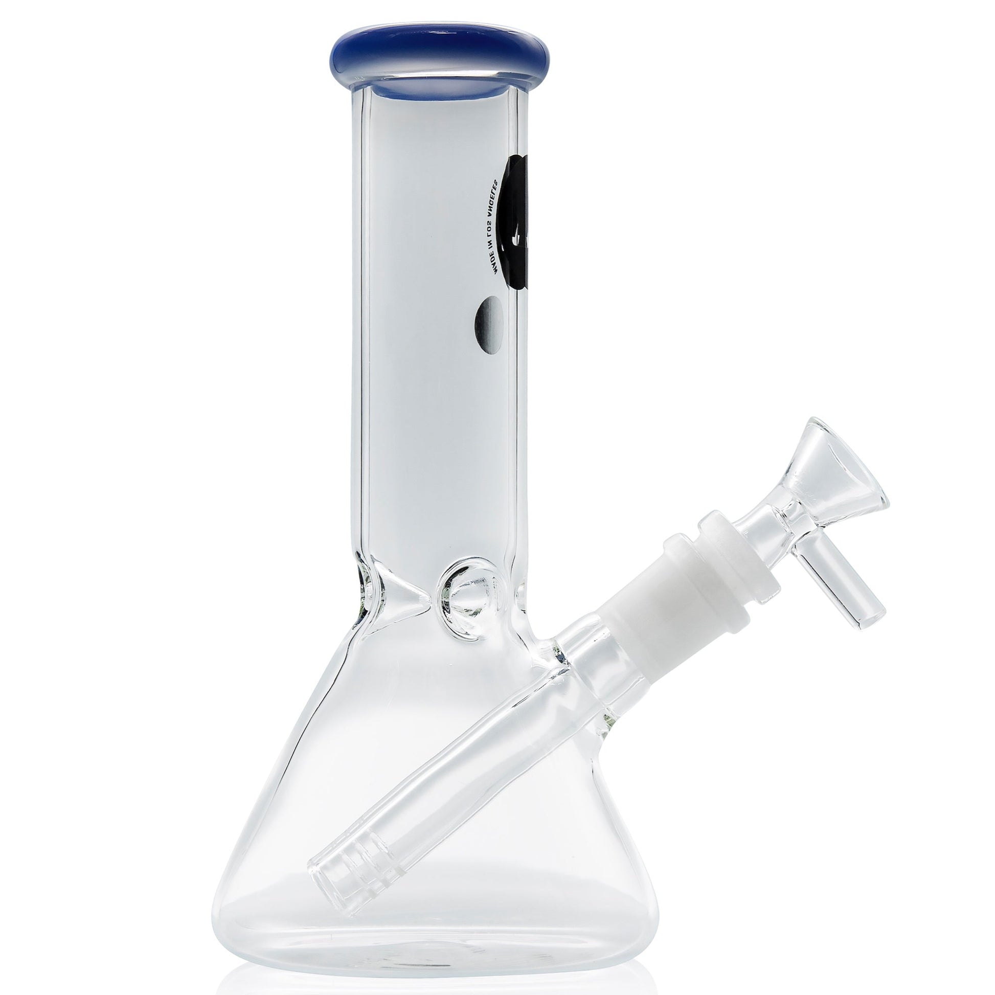 LA Pipes 8” Color Accented Mini Beaker Bong by LA Pipes | Mission Dispensary