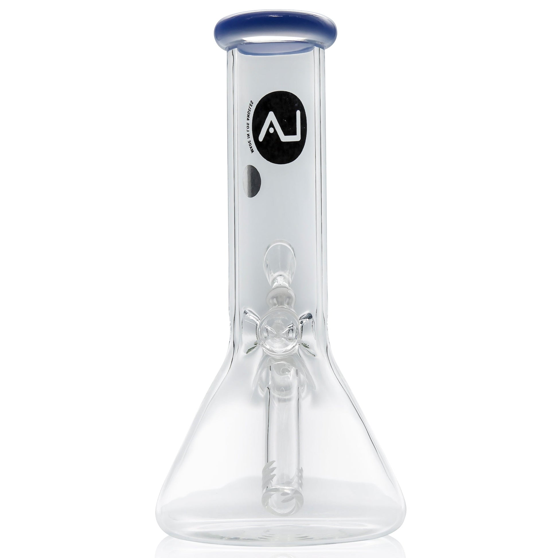 LA Pipes 8” Color Accented Mini Beaker Bong by LA Pipes | Mission Dispensary