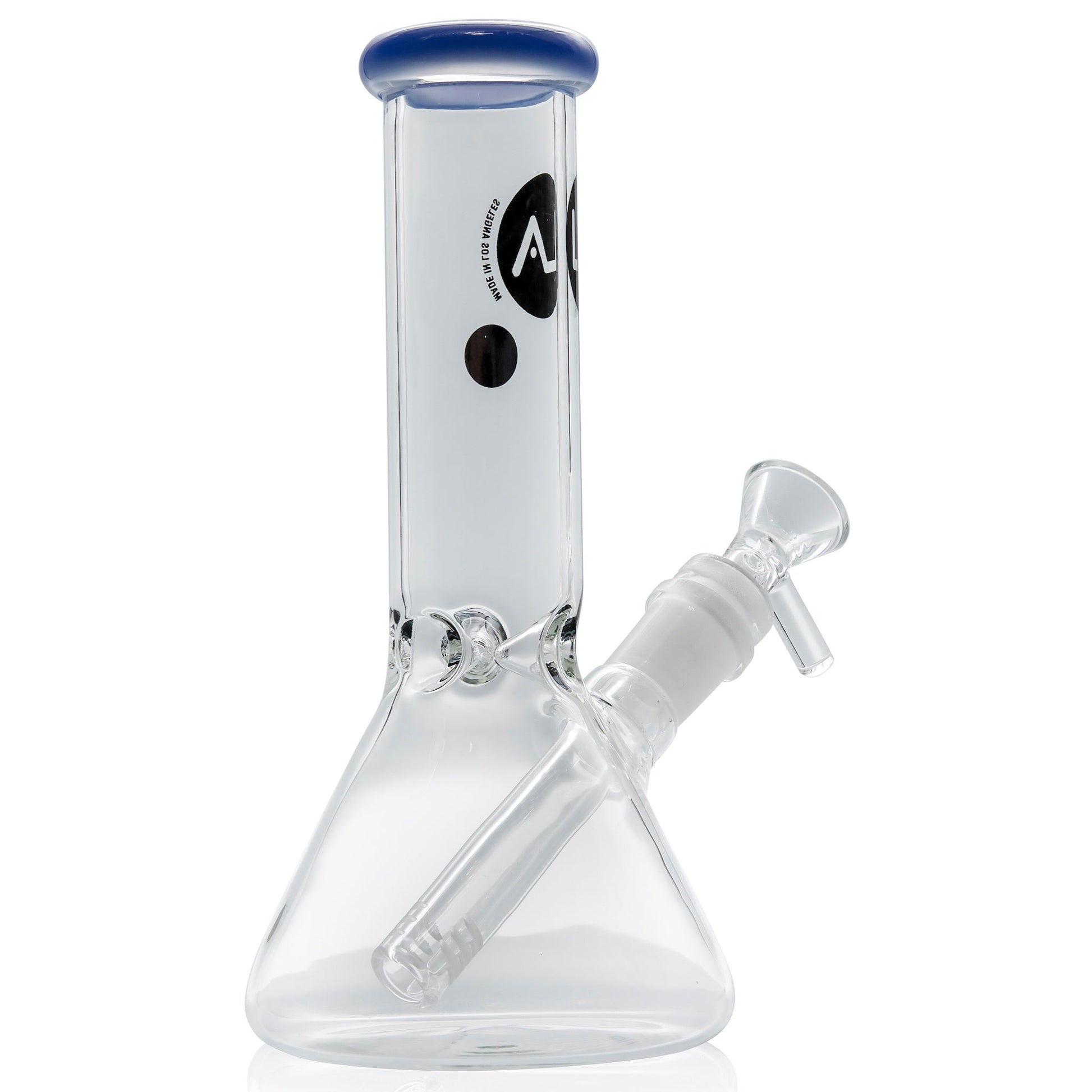 LA Pipes 8” Color Accented Mini Beaker Bong by LA Pipes | Mission Dispensary