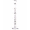 LA Pipes 14” Double Showerhead Perc Straight Tube Bong by LA Pipes | Mission Dispensary