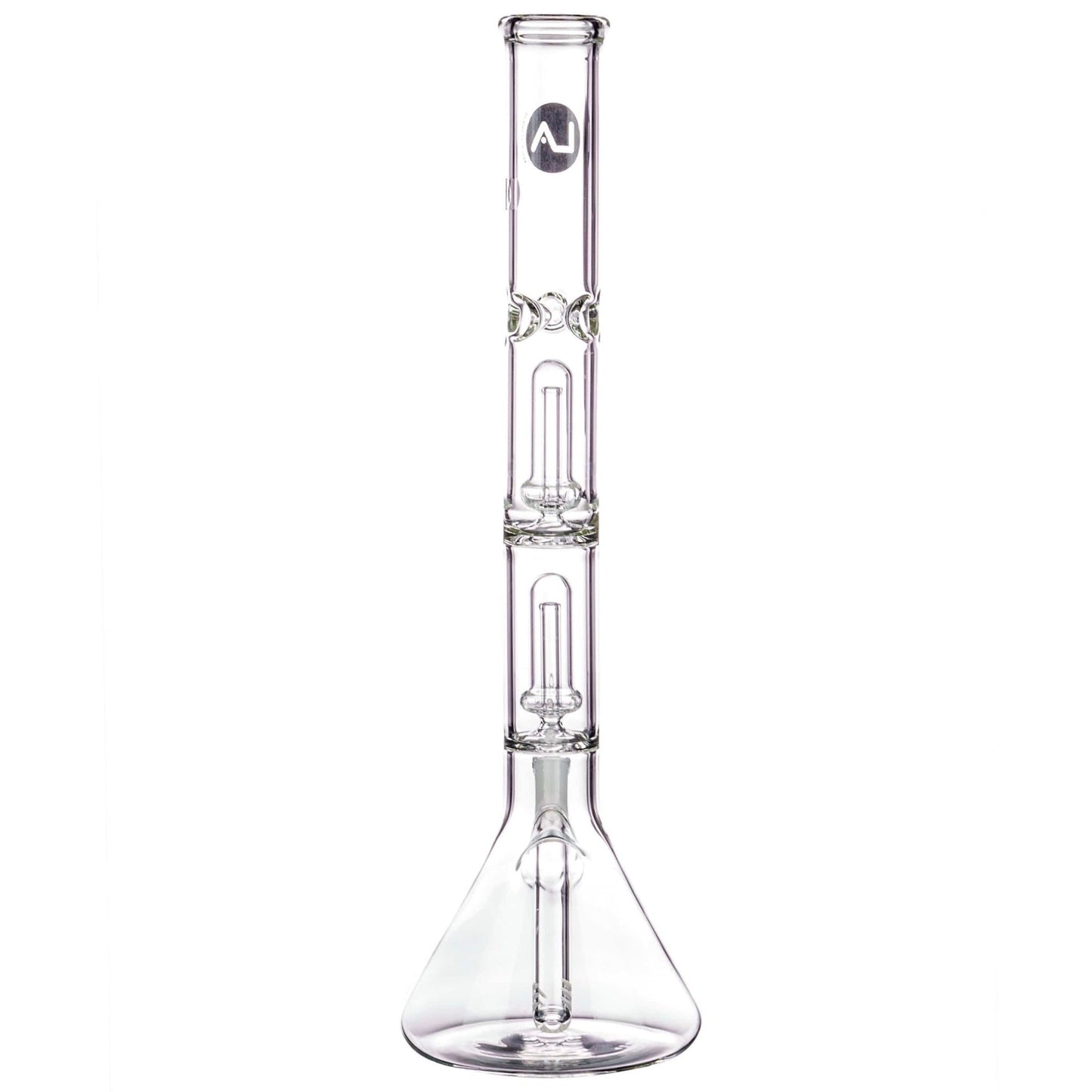 LA Pipes 14” Double Showerhead Perc Beaker Bong by LA Pipes | Mission Dispensary