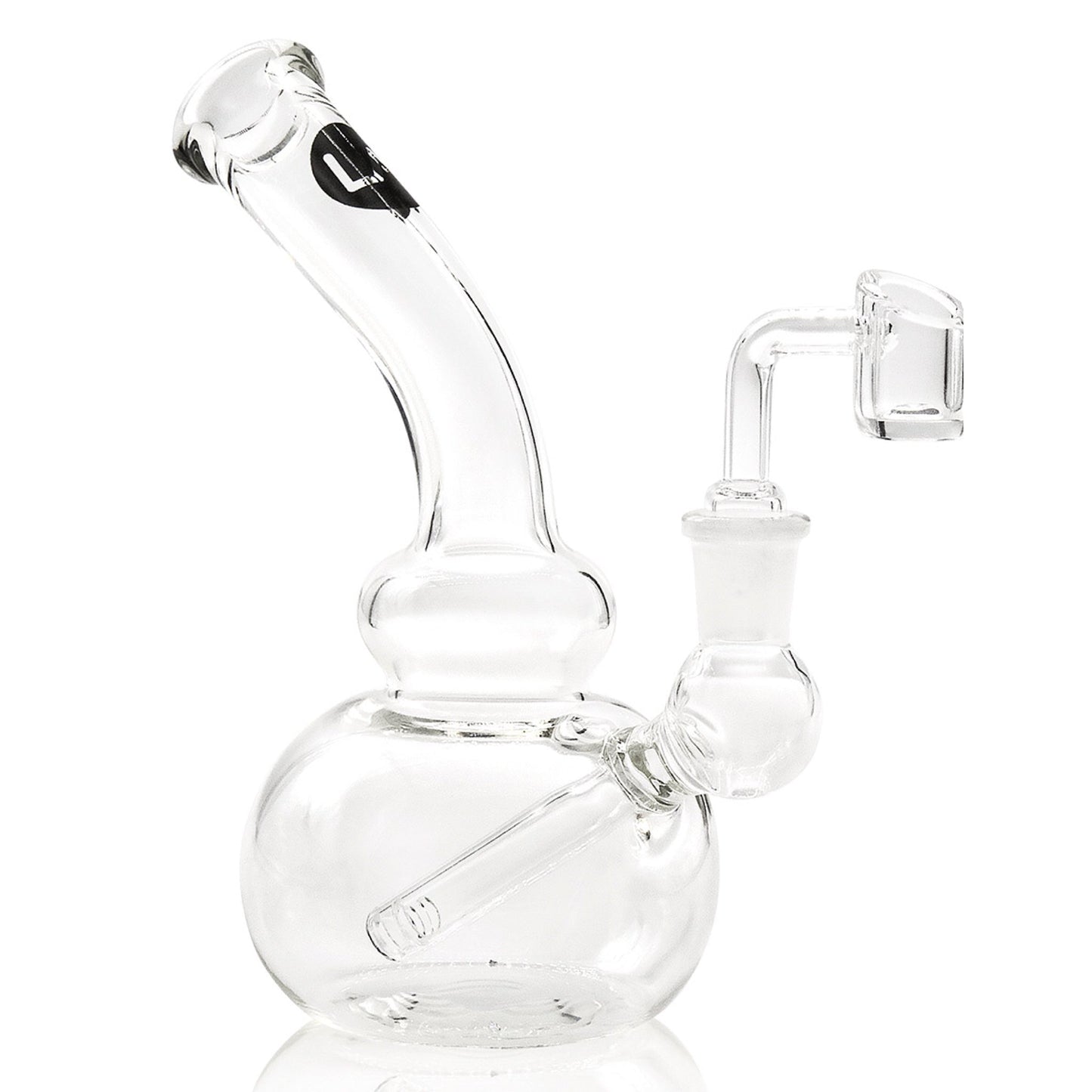 LA Pipes 8” Mini Bubble Beaker Dab Rig by LA Pipes | Mission Dispensary
