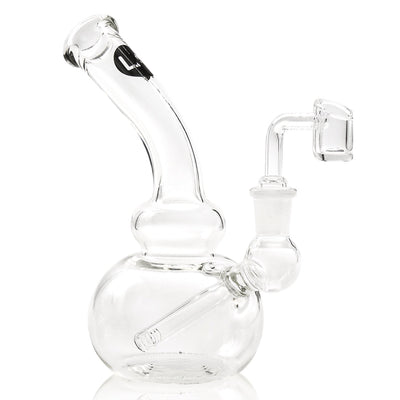 LA Pipes 8” Mini Bubble Beaker Dab Rig by LA Pipes | Mission Dispensary