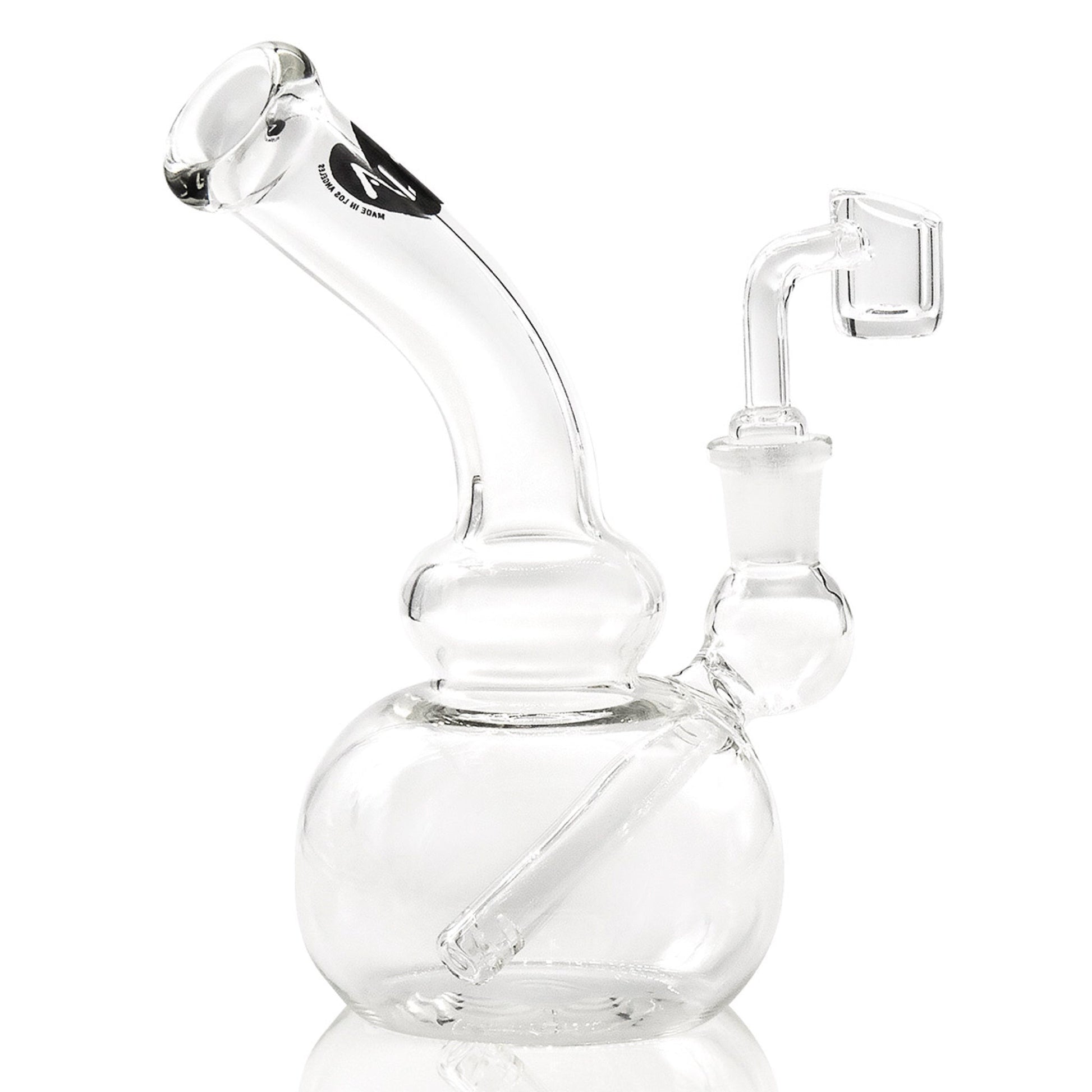 LA Pipes 8” Mini Bubble Beaker Dab Rig by LA Pipes | Mission Dispensary