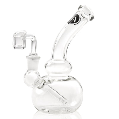 LA Pipes 8” Mini Bubble Beaker Dab Rig by LA Pipes | Mission Dispensary