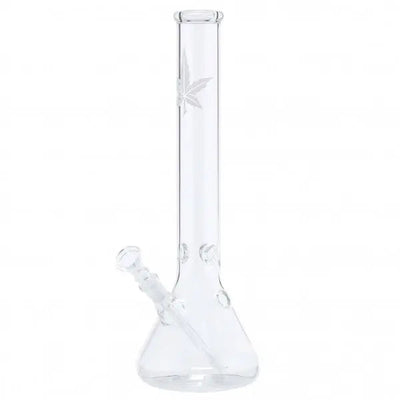 CaliConnected 14" Clear Hemp Leaf Carb Bong