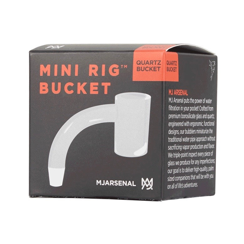 MJ Arsenal Mini Rig Quartz Bucket - 10mm Male by MJ Arsenal | Mission Dispensary