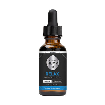 Made by Hemp RELAX Hemp Extract (1oz, 500-2000mg CBD)💧 by Made by Hemp | Mission Dispensary