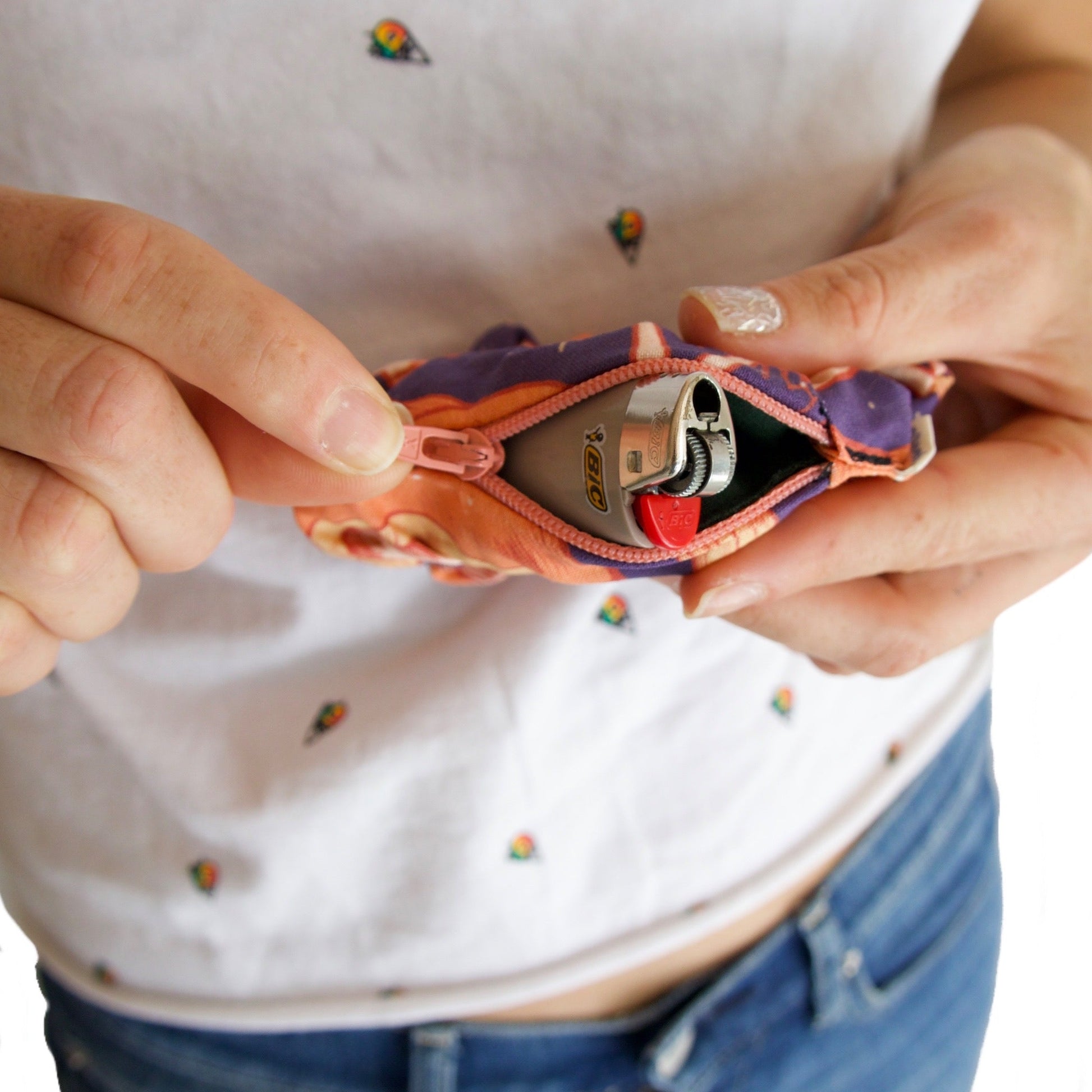 Blue Fiesta “Magical Mushrooms” Stash Pocket Scrunchie by Blue Fiesta | Mission Dispensary