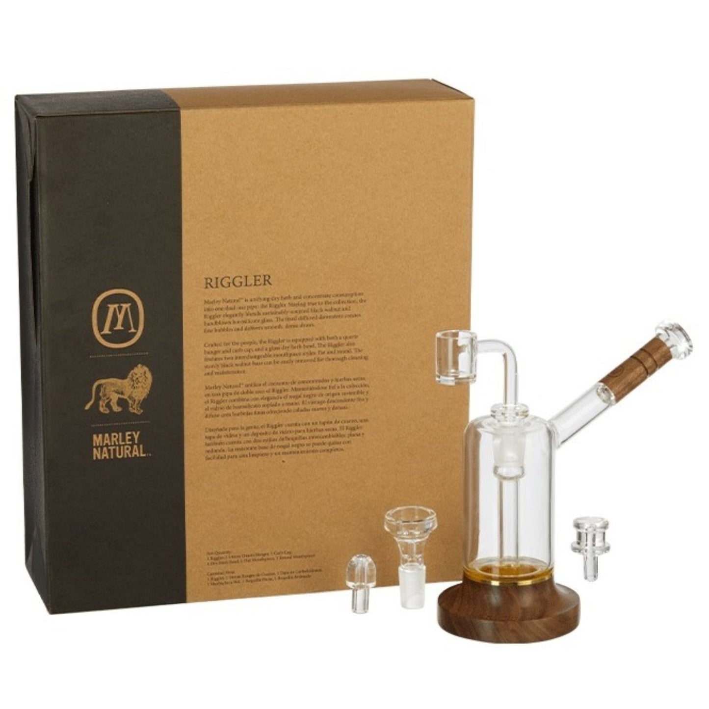 Marley Natural Walnut Wood Riggler 🌿 by Marley Natural | Mission Dispensary