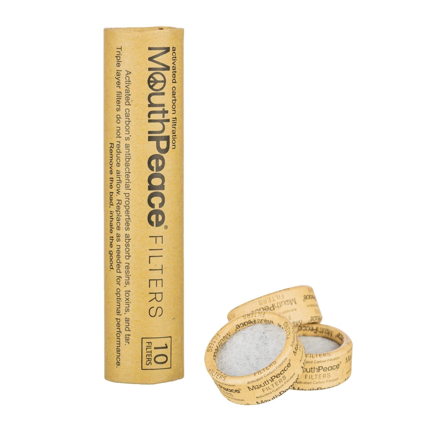 MouthPeace 2.0 Replacement Carbon Filters - 10 Pack by Moose Labs | Mission Dispensary