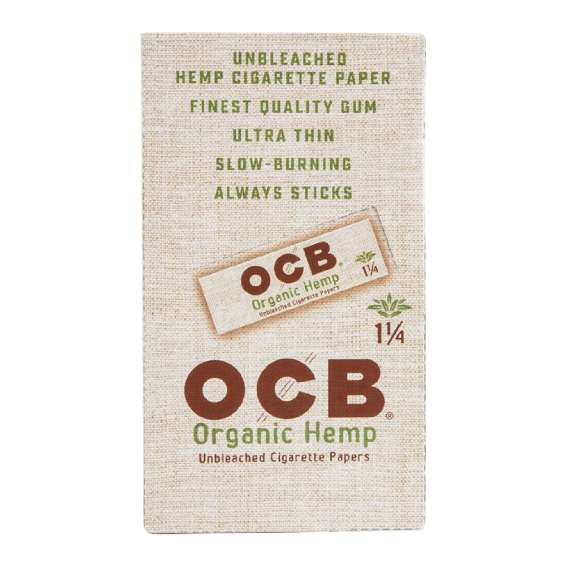 OCB 1.25” Unbleached Organic Hemp Rolling Papers by OCB Rolling Papers | Mission Dispensary