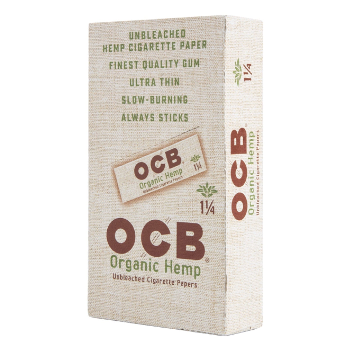 OCB 1.25” Unbleached Organic Hemp Rolling Papers by OCB Rolling Papers | Mission Dispensary
