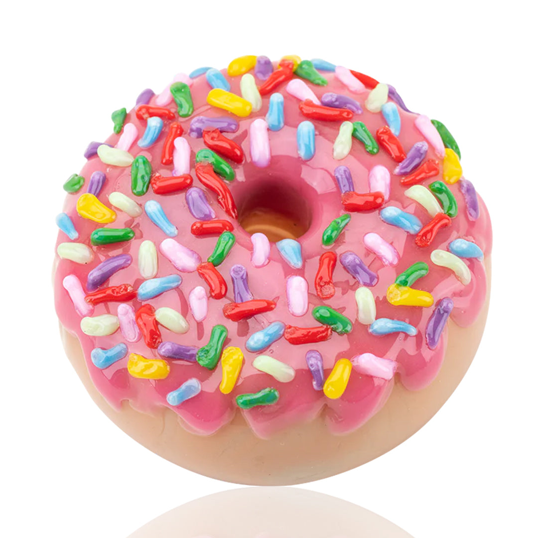 Empire Glassworks Pink Sprinkle Donut Pipe