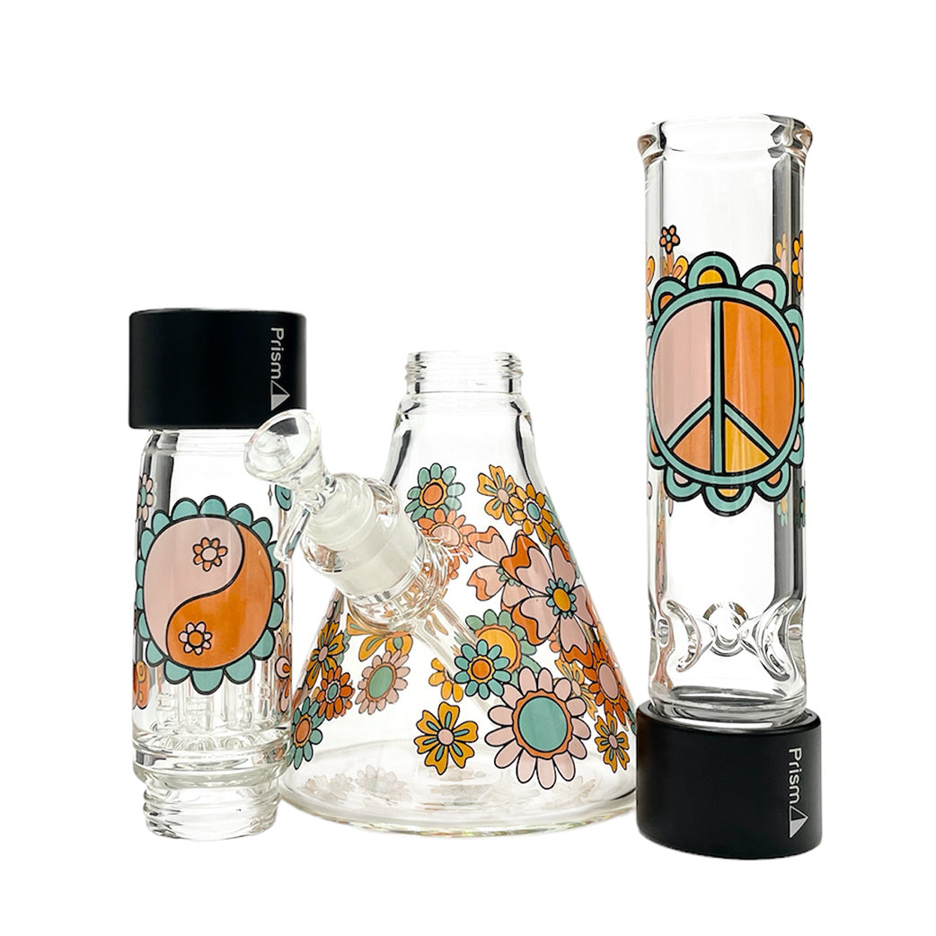 Prism Pipes Flower Power Beaker Bong by Prism Pipes | Mission Dispensary