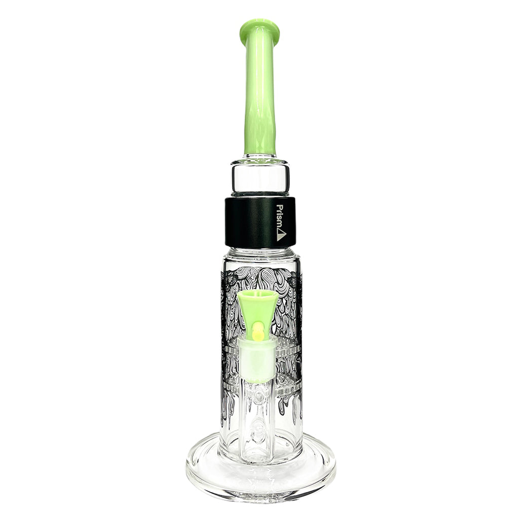 Prism Pipes 12.5” Drippy Honeycomb Perc Bong by Prism Pipes | Mission Dispensary