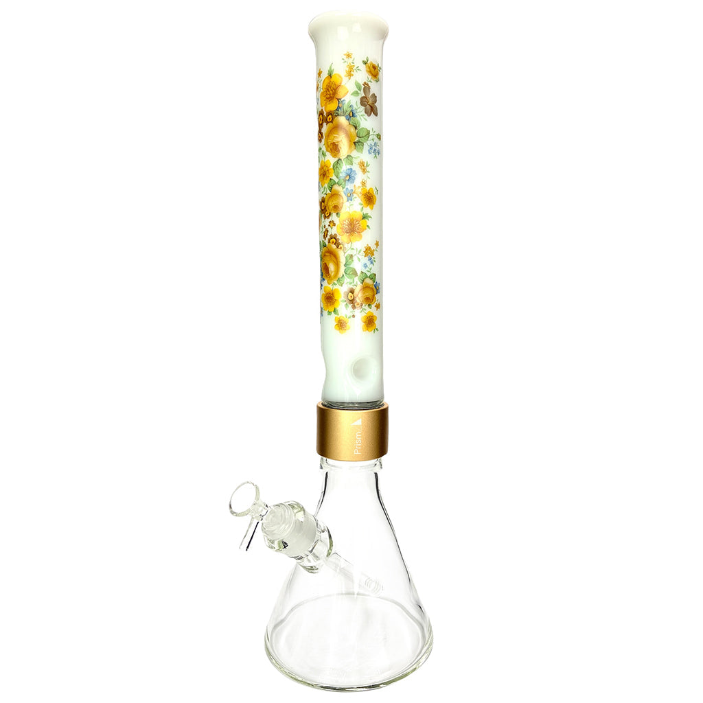 Prism Pipes 18” Vintage Floral Beaker Bong by Prism Pipes | Mission Dispensary