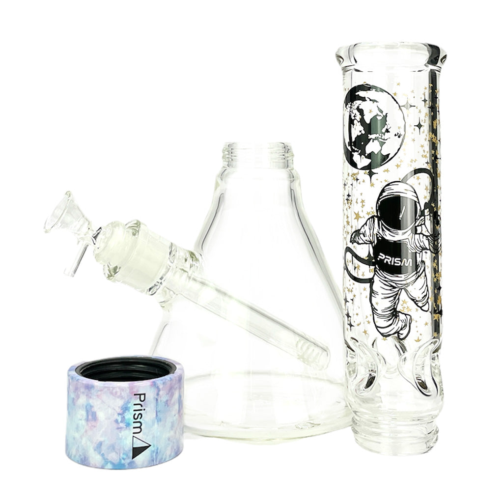 Prism Pipes 14” Tie-Dye Spaced Out Beaker Bong by Prism Pipes | Mission Dispensary