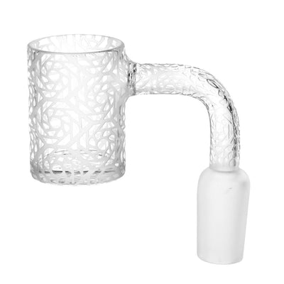 Pulsar Aperture Etched Quartz Banger (14mm Joint, 90° Angle) by Pulsar | Mission Dispensary