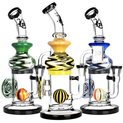 Pulsar 9.5” High Contrast Ball Perc Dab Rig by Pulsar | Mission Dispensary
