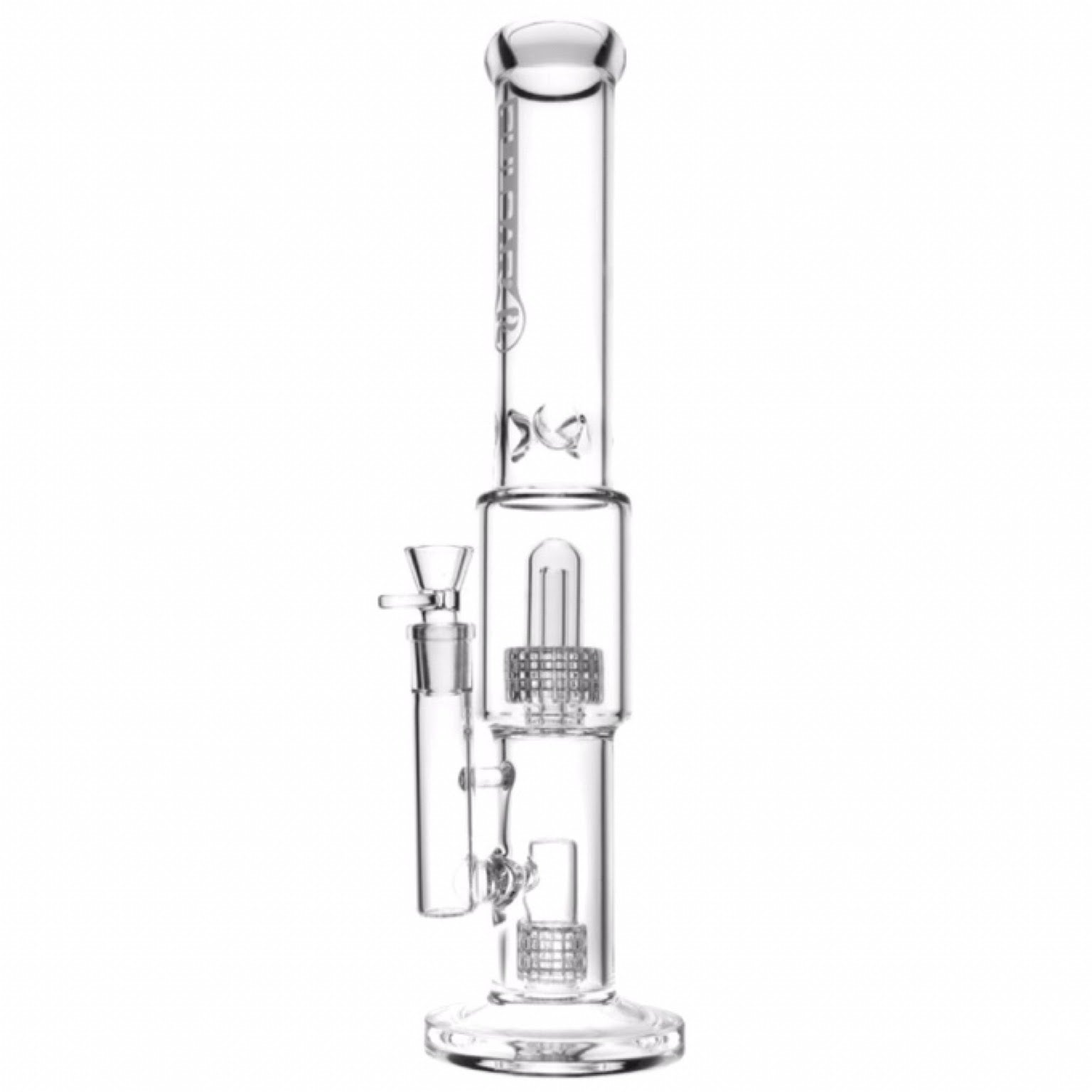 Pulsar 16.5” Double Stereo Matrix Perc Bong by Pulsar | Mission Dispensary