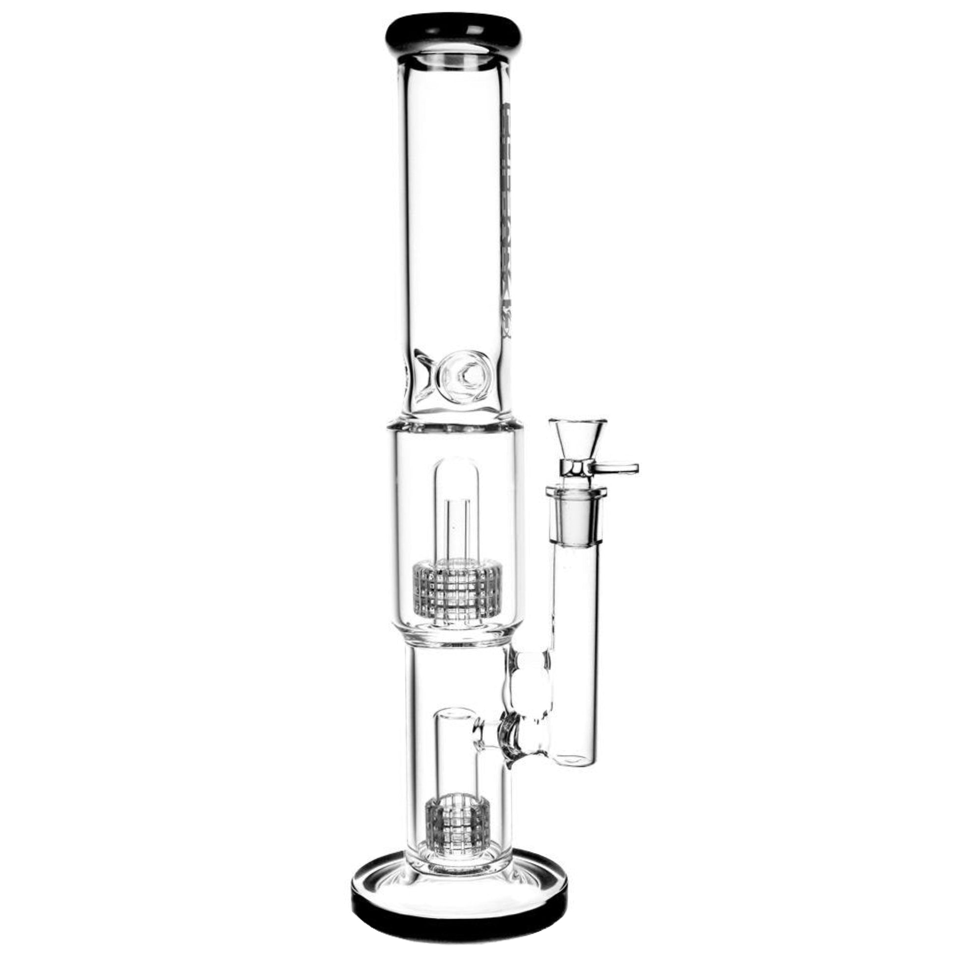 Pulsar 16.5” Double Stereo Matrix Perc Bong by Pulsar | Mission Dispensary
