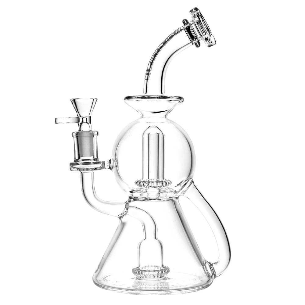 Pulsar 10” Geometric Showerhead Perc Recycler Bong by Pulsar | Mission Dispensary