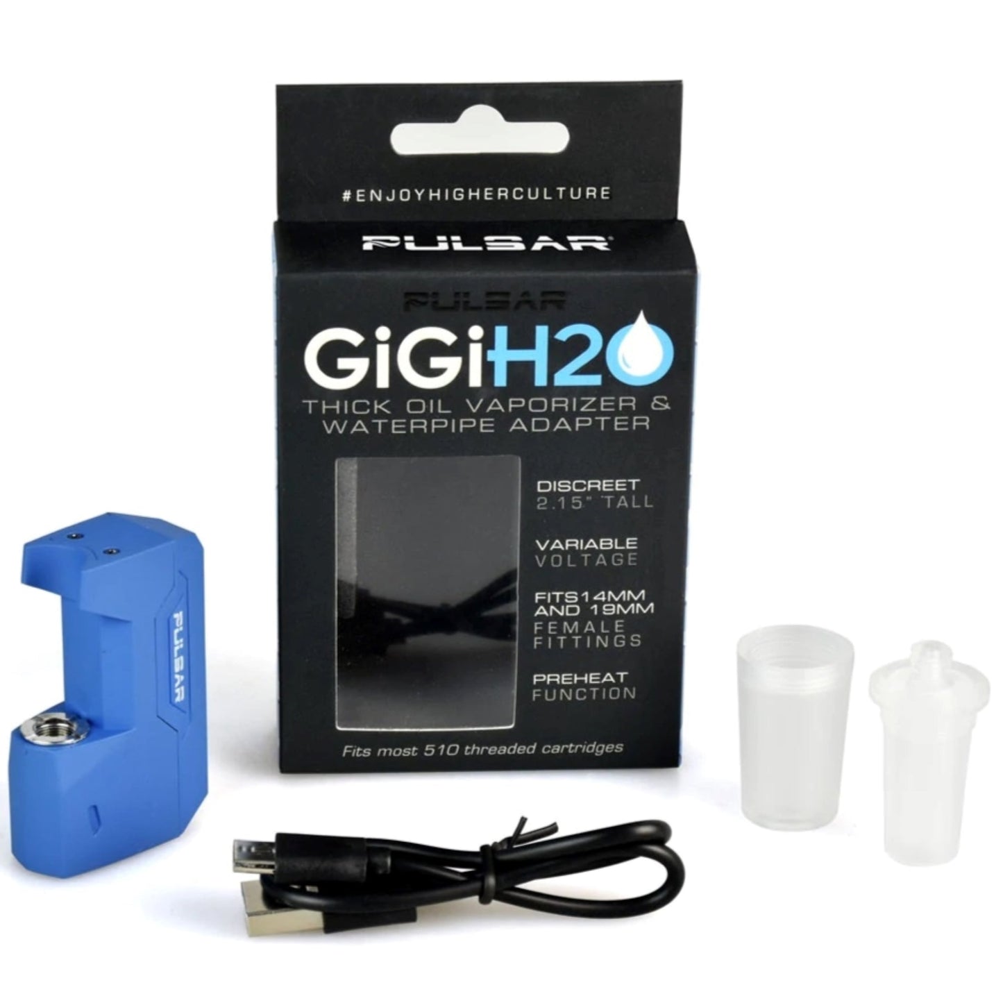 Pulsar GiGi H2O Cartridge Battery w. Water Pipe Adapter 🔋 by Pulsar | Mission Dispensary