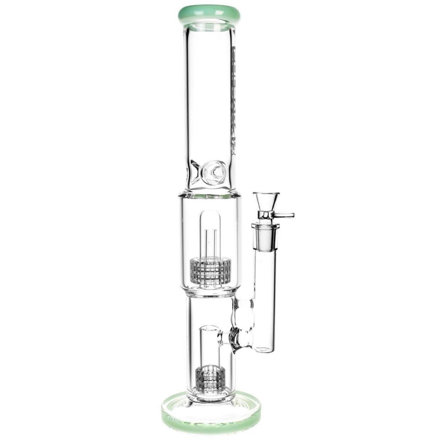 Pulsar 16.5” Double Stereo Matrix Perc Bong by Pulsar | Mission Dispensary