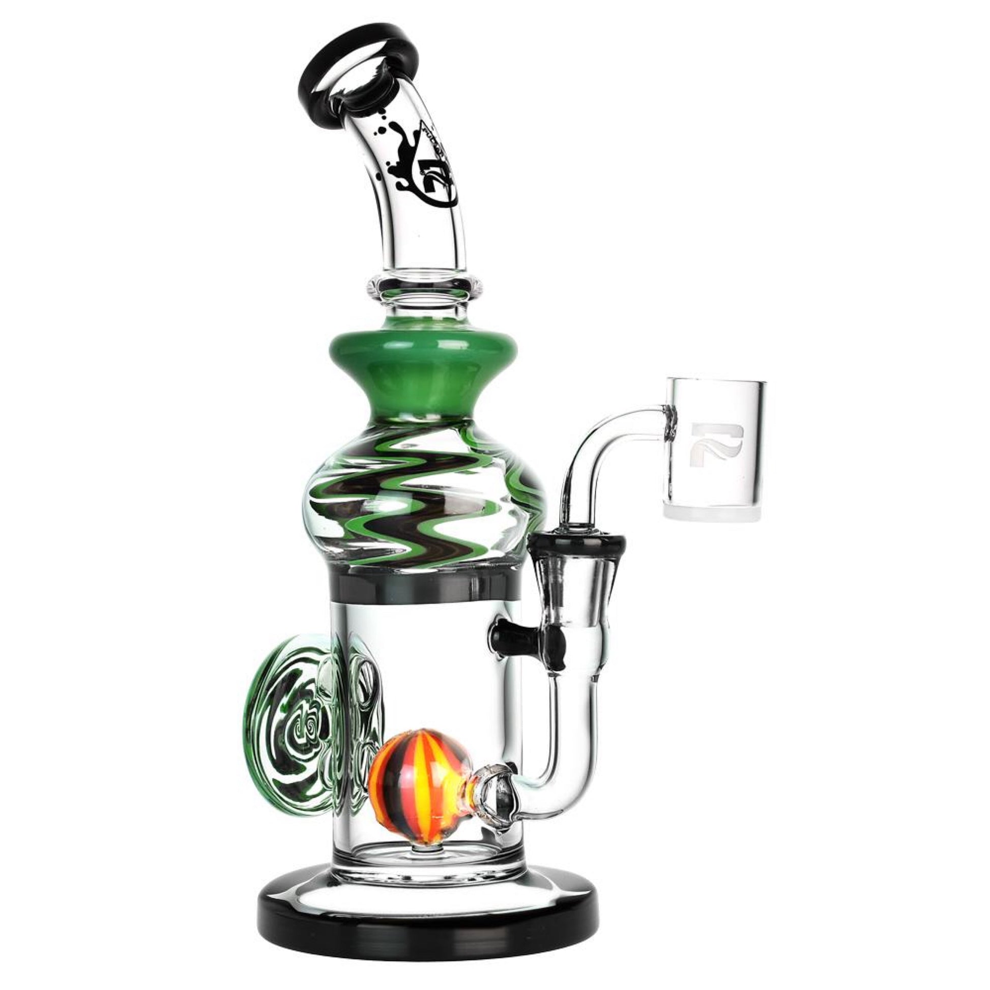 Pulsar 9.5” High Contrast Ball Perc Dab Rig by Pulsar | Mission Dispensary