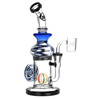 Pulsar 9.5” High Contrast Ball Perc Dab Rig by Pulsar | Mission Dispensary
