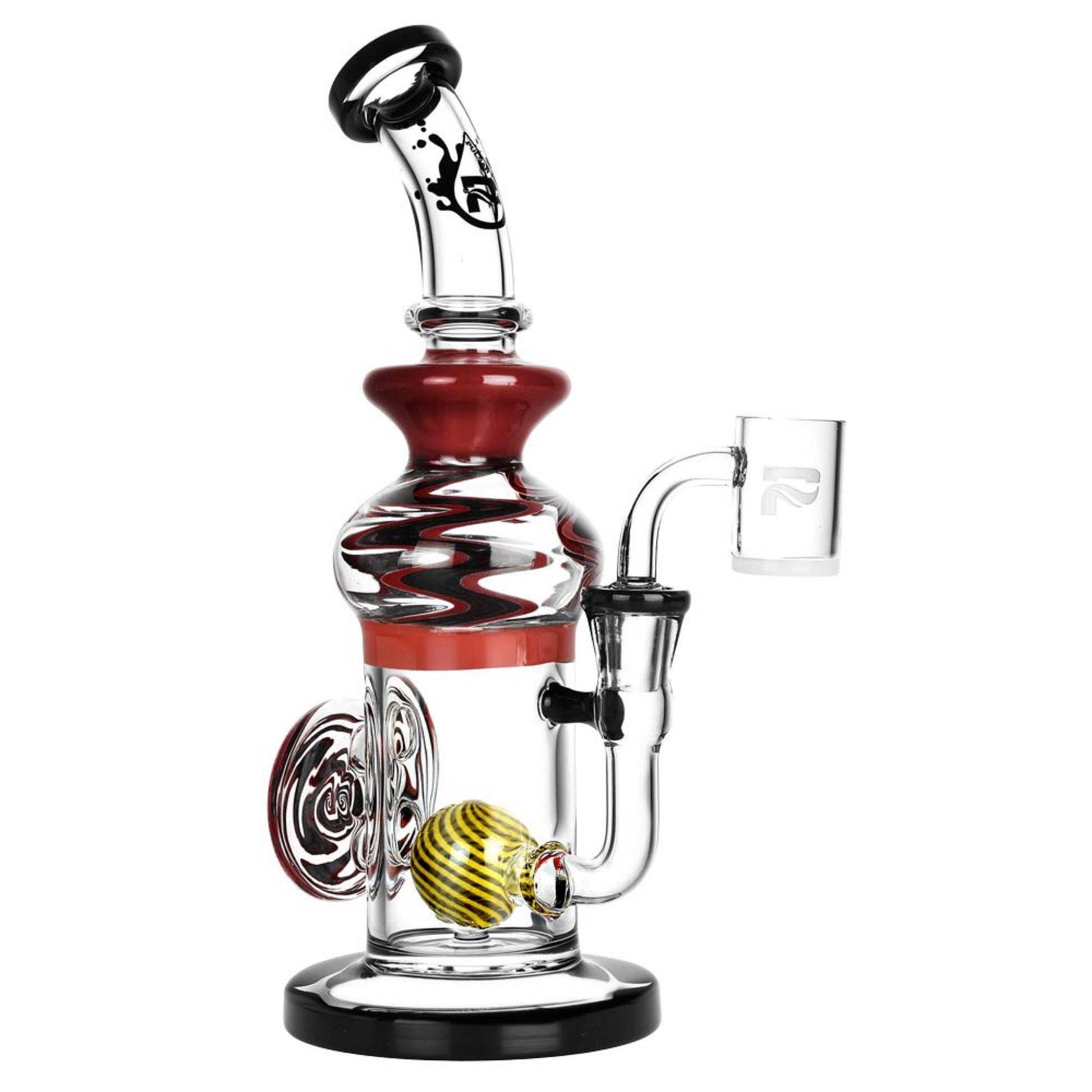 Pulsar 9.5” High Contrast Ball Perc Dab Rig by Pulsar | Mission Dispensary