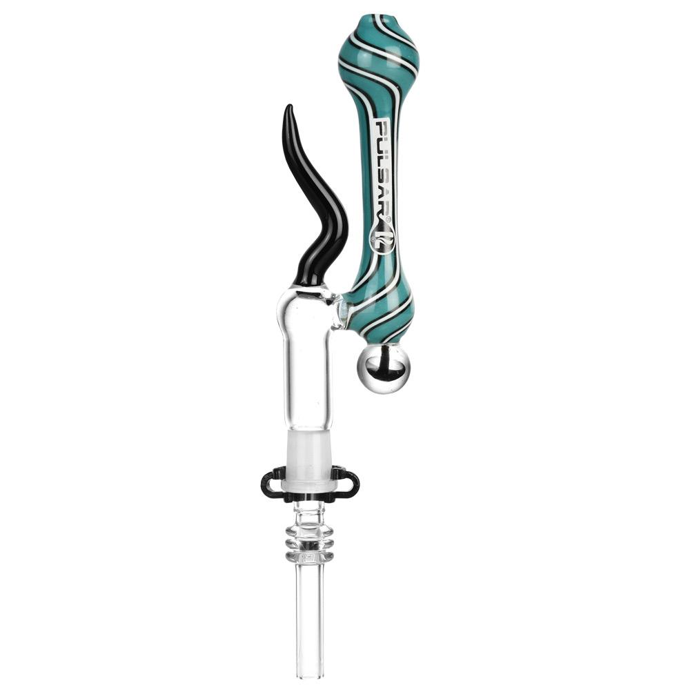 Pulsar Horned Glass Dab Straw by Pulsar | Mission Dispensary