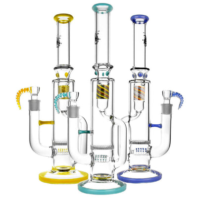 Pulsar 15” Inline Recycler Honeycomb Perc Bong by Pulsar | Mission Dispensary