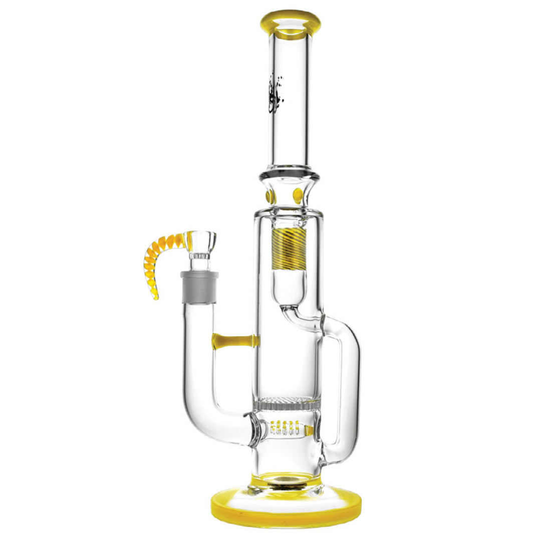 Pulsar 15” Inline Recycler Honeycomb Perc Bong by Pulsar | Mission Dispensary