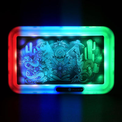 Pulsar LED Rolling Trays (11” x 7”) - Multiple Designs! by Pulsar | Mission Dispensary