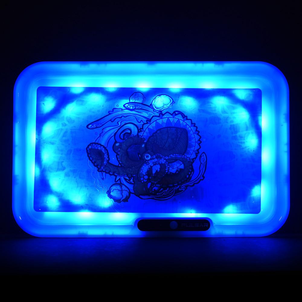 Pulsar LED Rolling Trays (11” x 7”) - Multiple Designs! by Pulsar | Mission Dispensary