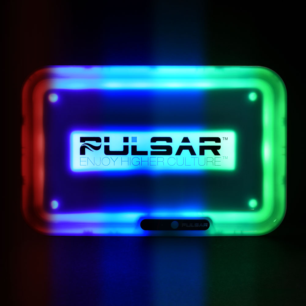 Pulsar LED Rolling Trays (11” x 7”) - Multiple Designs! by Pulsar | Mission Dispensary