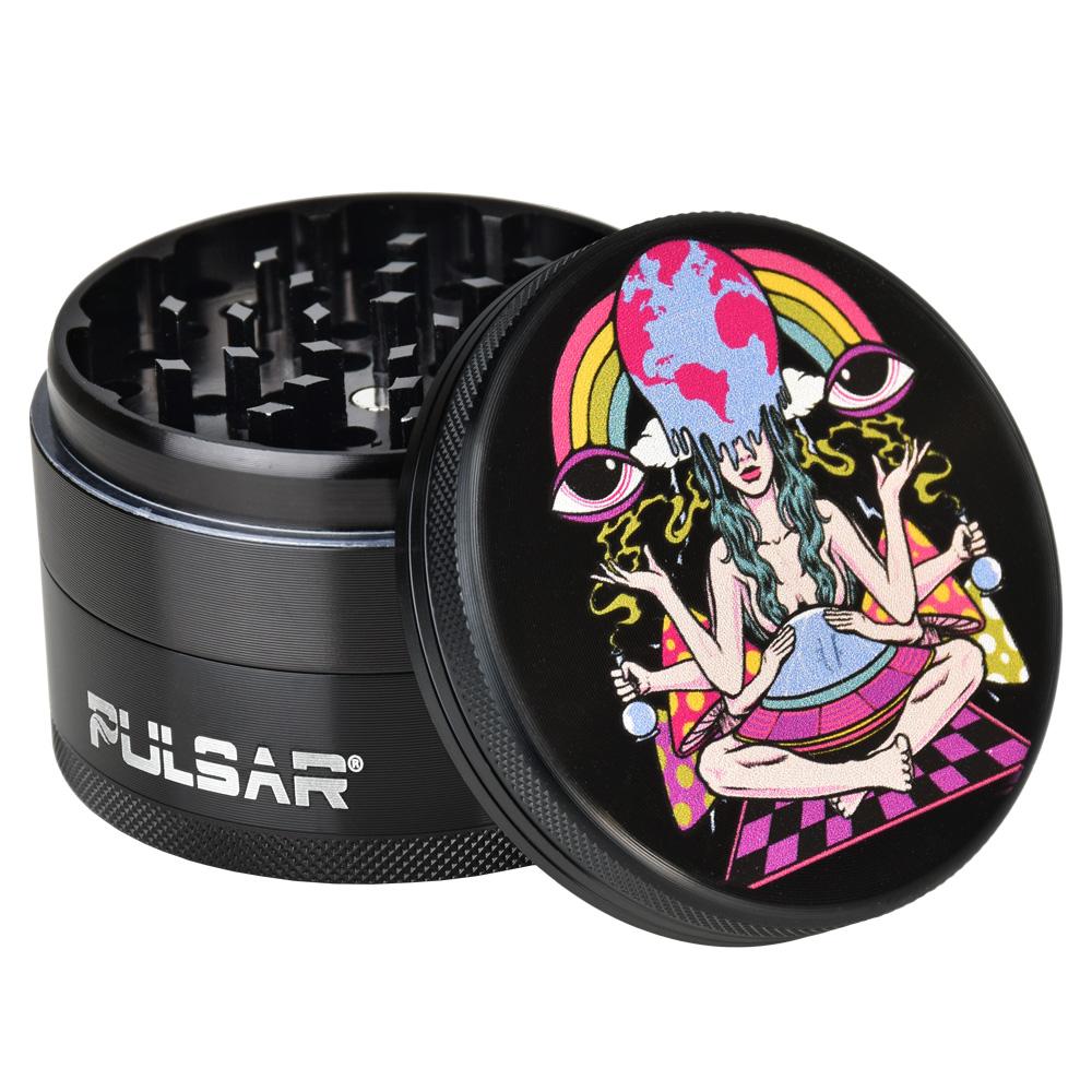 Pulsar 2.5” Metal 4-Piece Grinder - Multiple Designs! by Pulsar | Mission Dispensary