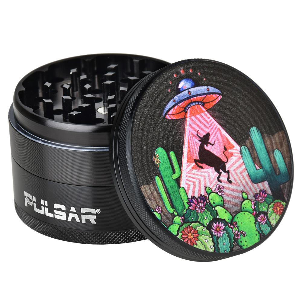 Pulsar 2.5” Metal 4-Piece Grinder - Multiple Designs! by Pulsar | Mission Dispensary