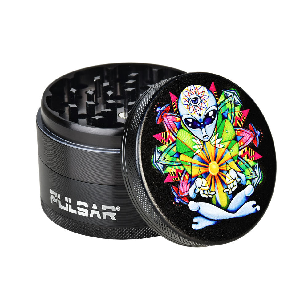 Pulsar 2.5” Metal 4-Piece Grinder - Multiple Designs! by Pulsar | Mission Dispensary